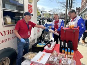 Boston Marathon Salvation Army Volunteer