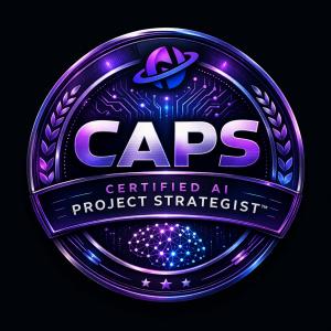 CAPS Certification Certified AI Project Strategist badge by Nebula Academy representing professionals trained to lead AI strategy and implementation