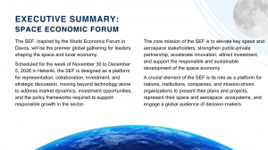 Space Economic Forum - Exec Summary 1