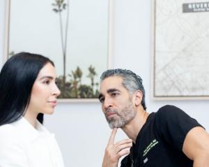 Dr. Nima Shemirani with patient