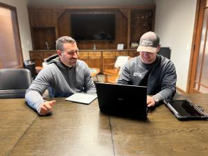 ML SEO meeting with a client