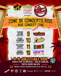 RISE Concert Zone poster