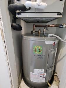 38 gallon lowboy water heater installation Venice Florida Plumbing Detectives LLC