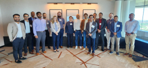Group photo of energy and manufacturing executives at USEReady’s Breakfast with Agents event in Dallas focused on Agentic AI adoption.