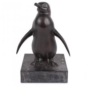 Cast bronze statue by Gaston Lachaise, (French/American 1882-1935), titled Penguin Charlie, circa 1925-1926. Estimate: $25,000-$50,000