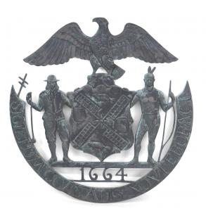 Bronze Seal of the City of New York wall plaque, 19th century. Estimate: $5,000-$10,000