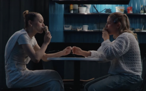 Kelsie and Yulia Eating Ice Cream