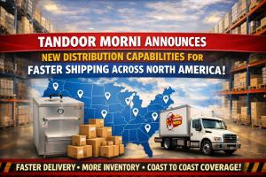 Tandoor oven in USA with fast North America shipping, warehouse distribution, and commercial delivery network by Tandoor Morni