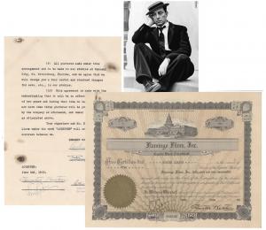Archive of typed agreements, corporate documents, and financial material tied to comedian Buster Keaton’s early 1930s failed film production efforts in Florida.