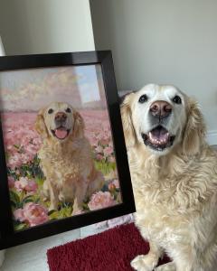Custom pet portrait from Paws fantasy