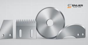 Assortiment industriële messen van Snijer, waaronder cirkelmessen, rechte messen, perforeermessen en gebogen messen voor gespecialiseerde toepassingen