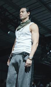 Ray Diaz Walking Runway For Coachella 2026 Wearing Yoki Amo