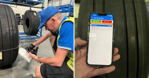 B&H Worldwide FirstTRAC AI Tyre Scanner In Action
