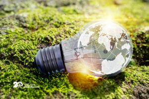 Corporate sustainability strategy meeting with professionals analyzing sustainability data, innovation, and business performance metrics