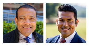 Headshots of new Gold Trustees Dr. Lee Jones, left, and Col. Francisco J. Leija