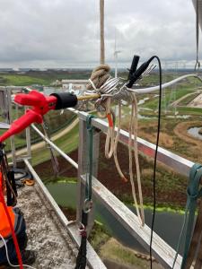 CORECHECK Test in Progress: Clamps on HVCRC Composite Core Conductors