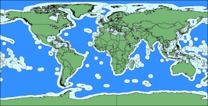 World map showing global land and ocean regions, representing efforts to protect Earth’s land, air, and water for environmental sustainability.