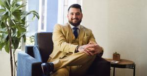 Logan Ray of Leomhann Enterprises, supporting a people-first approach to marketing through direct, in-person customer engagement.