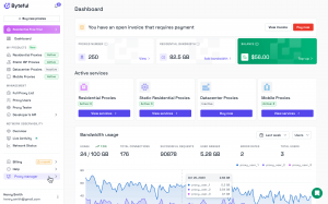 Byteful Dashboard