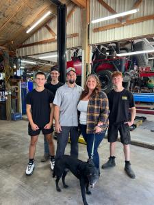 Stephanie & Chris, Owners of C&S, and their family