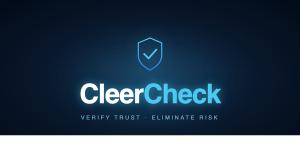 CleerCheck logo — AI-powered client verification and compliance platform