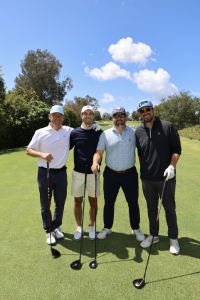 Team WCM Investment Management: Pictured here on the golf course are Nick Maroutsos, Mark Dreschler Andrew Weichert, Zac Cerniglia