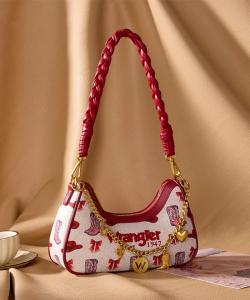 Braided Handle Shoulder Bag