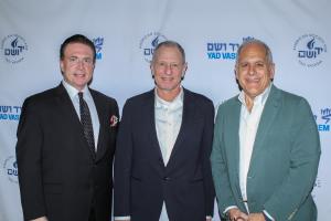 Frank Motek, Radio Host 1070 KNX Radio; Dr. Steven Ross, Guest Speaker and Author- “Nazis In Los Angeles: How Jews Foiled Nazi Plots Against Hollywood and America”; Bill Bernstein, Western Region Director ASYV.
