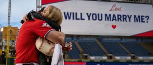 Hedges Proposal Baseball Purse