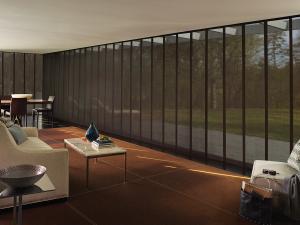 Hunter Douglas Shades in a modern living room