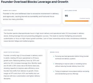 Operator Audit diagnosis result