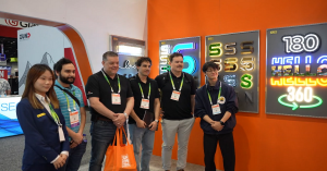 LC Sign team interacting with partners at ISA Expo 2026 booth in Orlando