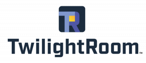 The new TwilightRoom brand: Where reviews live: between light and shadow [TwilightRoom Logo Master Stack TM]