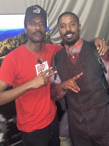 Last day on the set of sinners . Actors: PoP Kulture and Michael B. Jordan