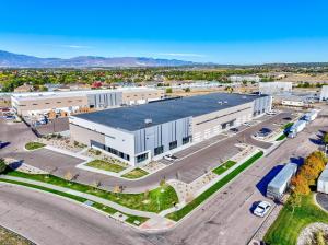 Aerial view of the Redstone Technical facility at 950 Vapor Trail, Colorado Springs, Colorado, acquired by SPS-America, Inc.