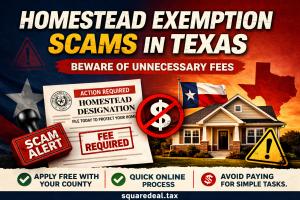 Many Texas homeowners are paying companies for homestead exemptions that are free.