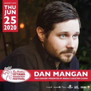 Two-time JUNO award-winning musician and songwriter Dan Mangan to headline a free concert on June 25 at the Tim Horton Ottawa Dragon Boat Festival