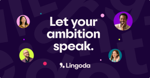 Image showing Lingoda rebrand tagline and design