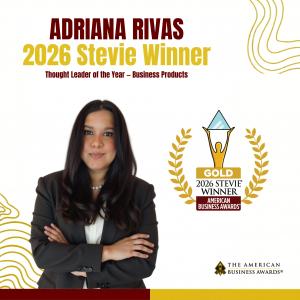 Adriana Rivas Gold Stevie Award Winner American Business Awards 2026 Thought Leader of the Year