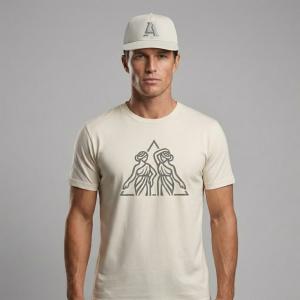 Model wearing pieces from Astor 400 Capsule 3.1, the A4 Cap and the Muses Tee