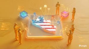 Jingle Plug-in by Minutes Network integrated into Liberia Works national employment platform, illustrating intelligent telecommunications infrastructure, digital connectivity, and user engagement across Liberia