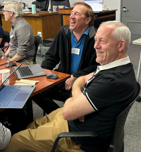 CTE teacher professional development session in California with MVLA and CUHSD educators collaborating in classroom setting