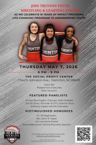 Wrestlers celebrating