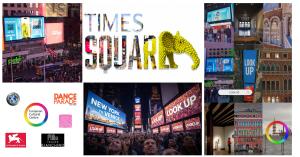 LOOK UP TIMES SQUARE TO LOOK UP VENICE: LOOK UP Sponsors, TPWF Biodiversity Match, Times Square New York 