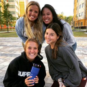 Women holding Safe Drink Bottle