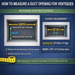 Measurement of vents in Correct way