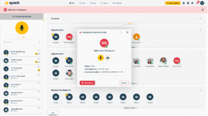 Synch Dispatch Console SOS Alert