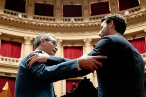 Martín Menem Presidente de la Cámara de Diputados & Niels Olsen Presidente de la Asamblea Nacional de Ecuador