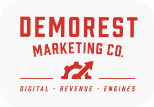 Demorest Marketing Co. logo, a Northeast Georgia digital marketing agency specializing in website design, SEO, paid ads, social media, and CRM automation