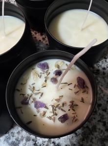Herbal Infused, Botanical, Hand-made Candle; Ritual Candle